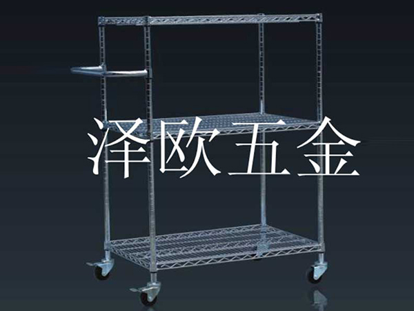 网格推车-镀铬推货车-线网周转车-导电物料小推车