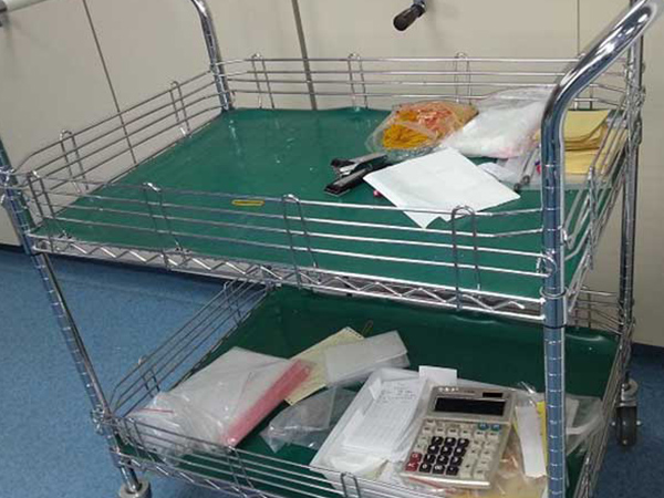 不锈钢线网手推车不锈钢周转车防静电物料架