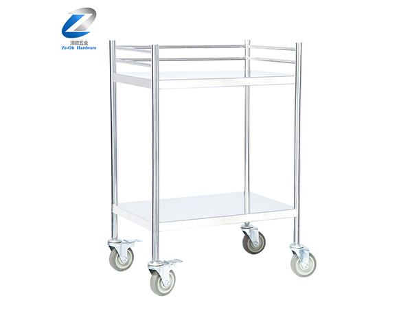 马鞍山304不锈钢手推车医院送药车静音移动换药车厂家直销