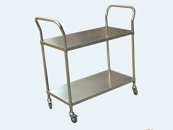 霸州304不锈钢手推车车间静音推车医疗仪器手推车来图订做
