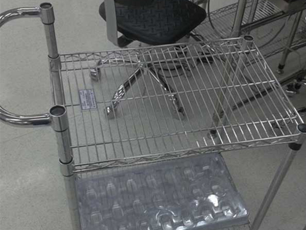 防静电手推车-不锈钢防静电周转车-线网手推车