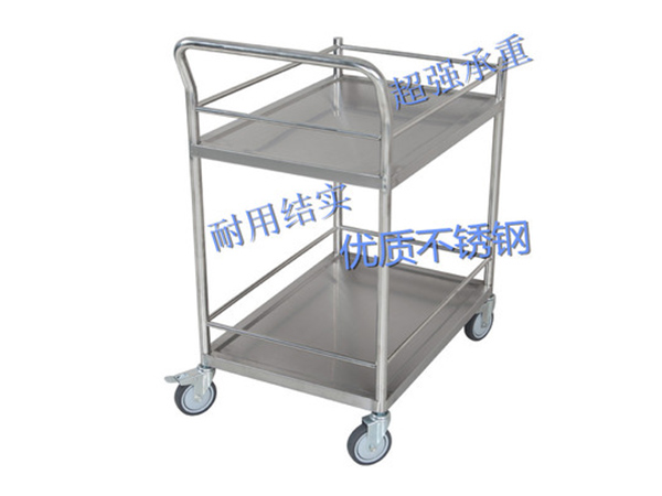 黄山不锈钢手推车洁净室加厚手推车无尘车间多功能移动手推车批发